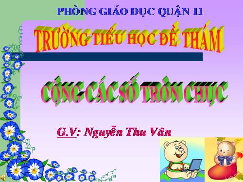 Cộng các số tròn chục