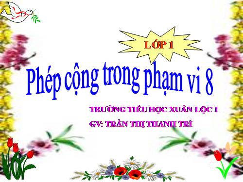 Phép cộng trong phạm vi 8