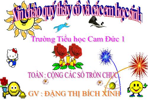 Cộng các số tròn chục