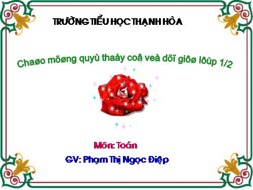 Phép trừ trong phạm vi 100 (trừ không nhớ)