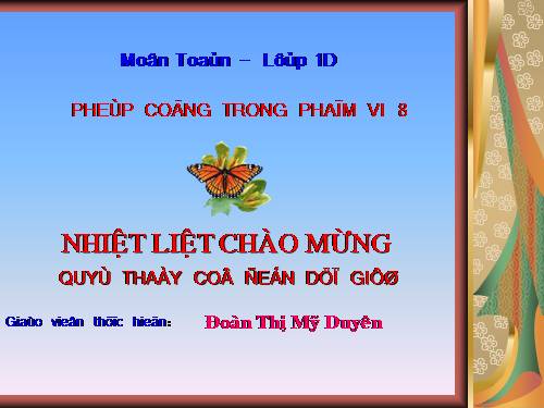 Phép cộng trong phạm vi 8