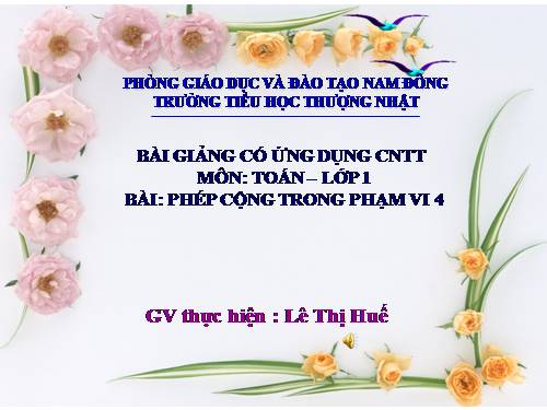 Phép cộng trong phạm vi 4