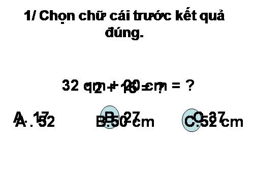 Phép trừ trong phạm vi 100 (trừ không nhớ)