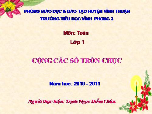 Cộng các số tròn chục