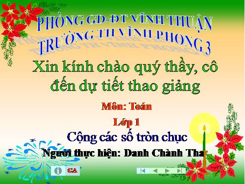 Cộng các số tròn chục