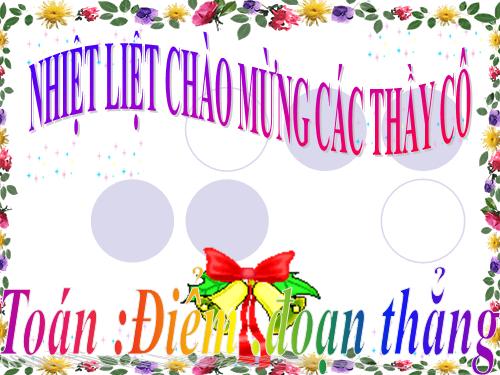 Điểm. Đoạn thẳng