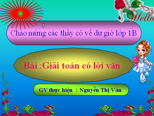 Giải toán có lời văn (tiếp theo)