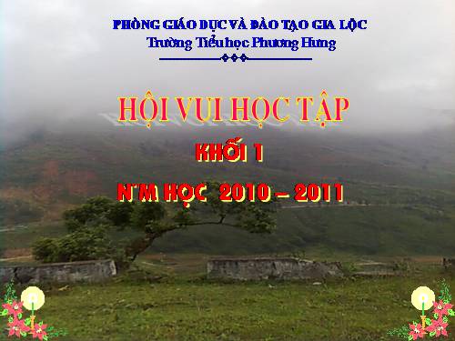 HỘI VUI HỌC TẬP - KHỐI 1 - NGÀY 02.3.2011