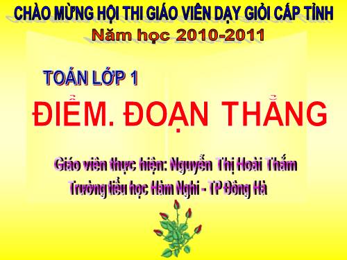 Điểm. Đoạn thẳng