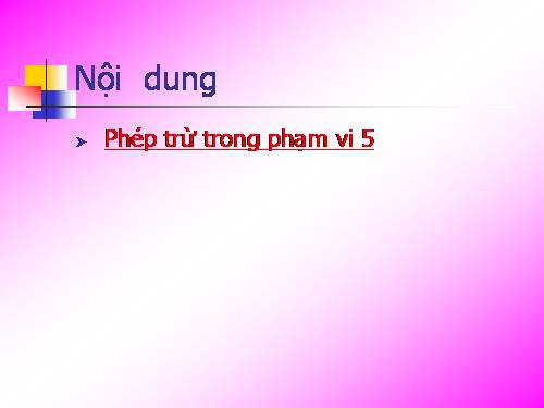 Phép cộng trong phạm vi 5