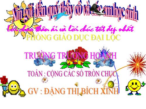 Cộng các số tròn chục