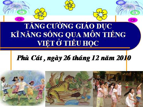 GD Kĩ năng sống môn TV_Bài 1