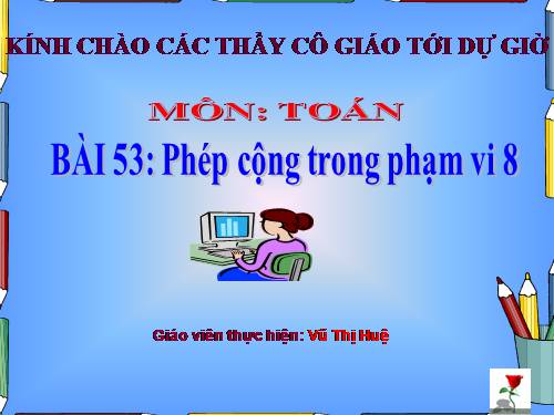 Phép cộng trong phạm vi 8