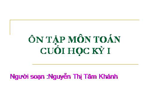 ÔN TẬP KIỂM TRA CUỐI HKI - LỚP 1 - NĂM HỌC 2010-2011