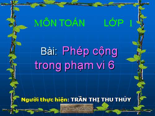 Phép cộng trong phạm vi 6