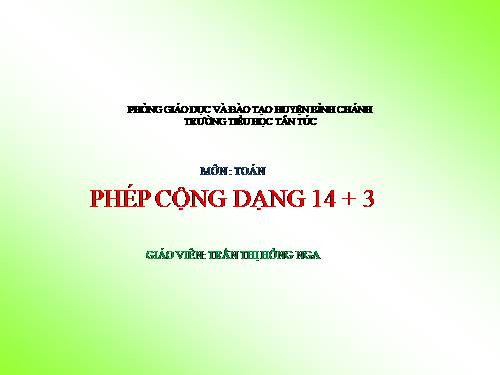 Phép cộng trong phạm vi 4