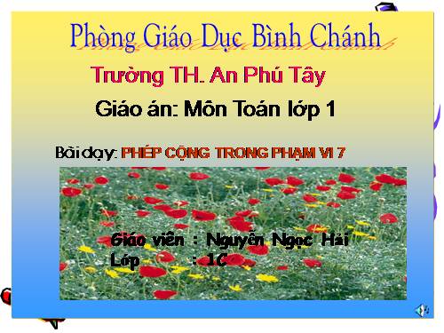 Phép cộng trong phạm vi 7