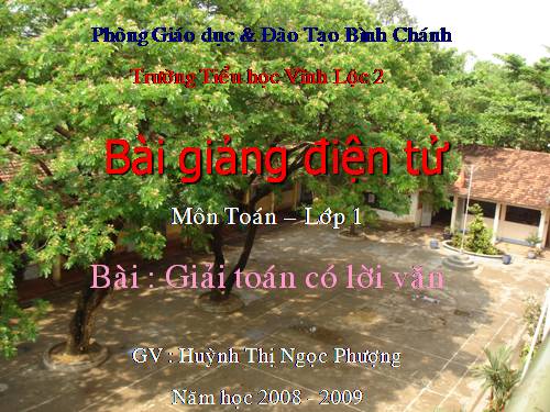 Giải toán có lời văn