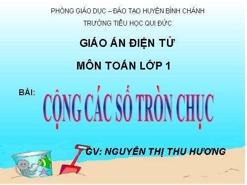 Cộng các số tròn chục