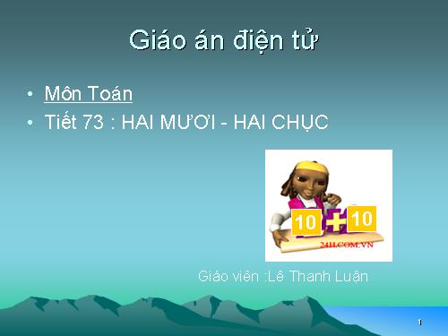 Hai mươi. Hai chục