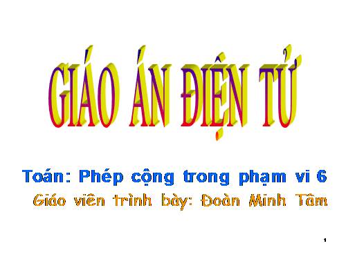 Phép cộng trong phạm vi 6