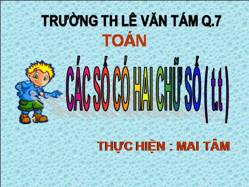 Các số có hai chữ số