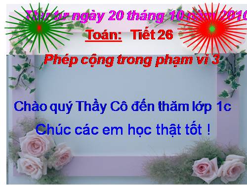 Phép cộng trong phạm vi 3