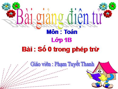 Số 0 trong phép trừ