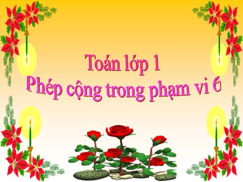 Phép cộng trong phạm vi 6