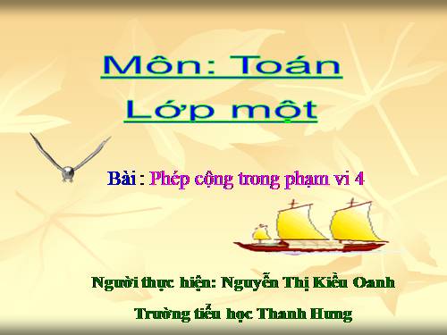 Phép cộng trong phạm vi 4