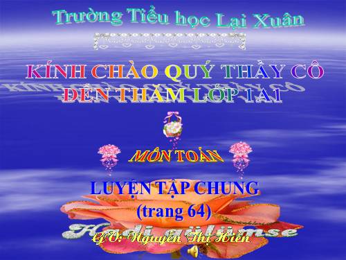 Luyện tập chung Trang 64