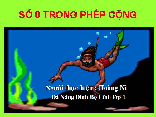 Số 0 trong phép cộng