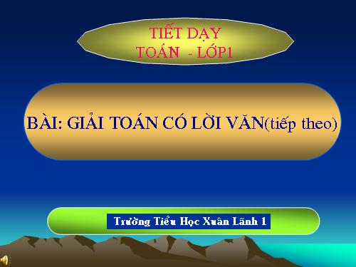 Giải toán có lời văn (tiếp theo)