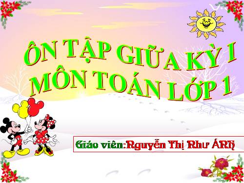 ÔN TẬP KIỂM TRA LỚP 1 - GHKI - NH 2010 - 2011