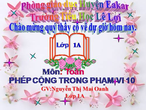 Phép cộng trong phạm vi 10