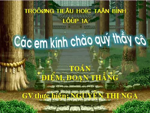 Điểm. Đoạn thẳng