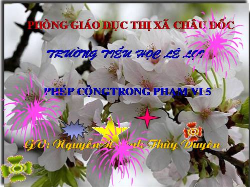 Phép cộng trong phạm vi 5