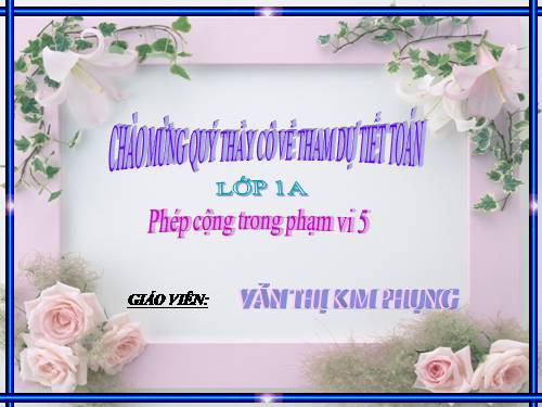 Phép cộng trong phạm vi 5