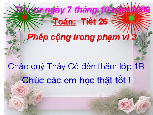 Phép cộng trong phạm vi 3