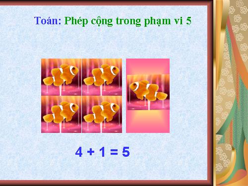 Phép cộng trong phạm vi 5