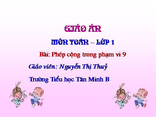 Phép cộng trong phạm vi 9