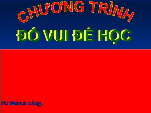 Thi rung chuong vàng khối 1- cực hay