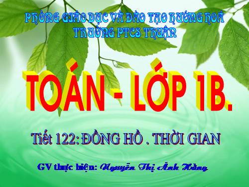 Đồng hồ. Thời gian