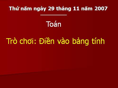 Phép trừ trong phạm vi 10