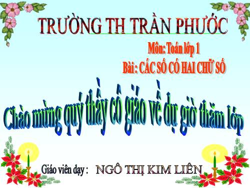 Các số có hai chữ số