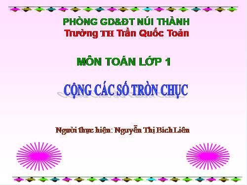 Cộng các số tròn chục