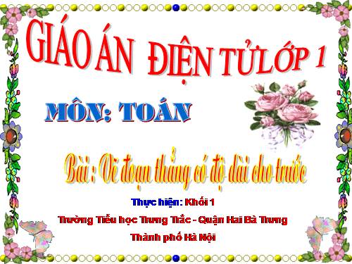 Vẽ đoạn thẳng có độ dài cho trước