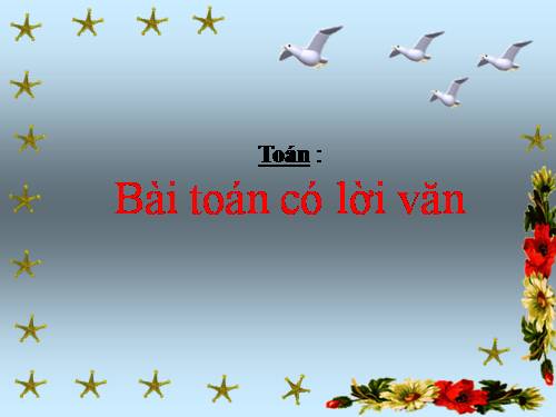 Bài toán có lời văn