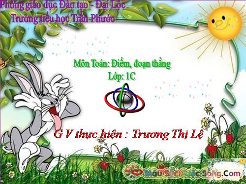 Điểm. Đoạn thẳng