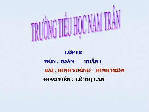 Hình vuông, hình tròn